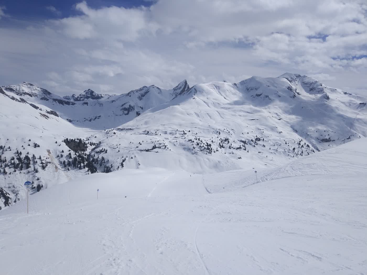 Valluga summit marker above St. Anton