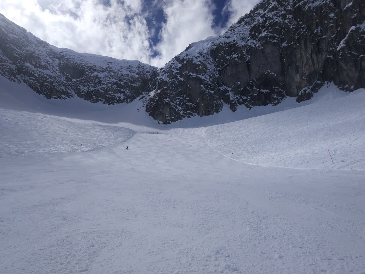Wide mountain panorama in the Arlberg